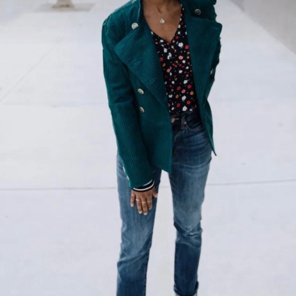 Cabi- Soft Teal Lennon Jacket- XS